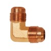 Everflow 1/4" Flare 90° Elbow Pipe Fitting; Brass F55-14